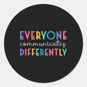 Autism Awareness Support1 Classic Round Sticker