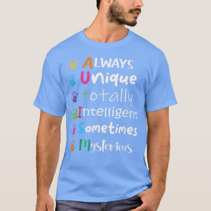 AUTISM AWARENESS Support Autism Kids for Mom Dad39 T-Shirt