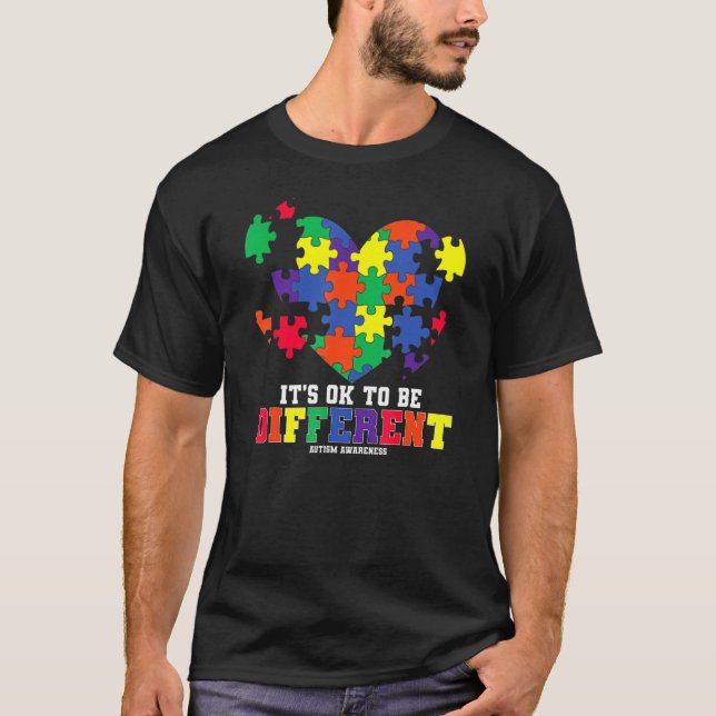 Autism Awareness Support Autism Kids For Mom Dad 1 T-Shirt (Front)