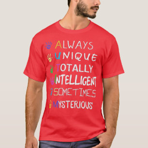 AUTISM AWARENESS Support Autism Kids for Mom Dad ( T-Shirt