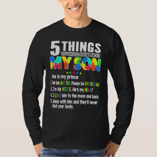 Autism Awareness Support Autism Son Kids For Mom D T-Shirt