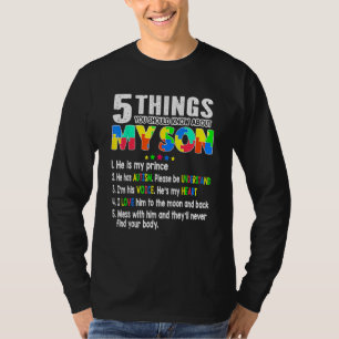 Autism Awareness Support Autism Son Kids For Mom D T-Shirt