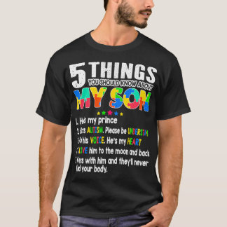 autism awareness support autism son kids  mom dad  T-Shirt