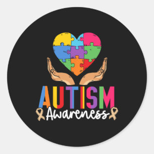 Autism Awareness Support Autist Autists Autistic A Classic Round Sticker