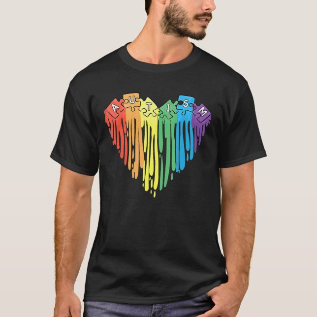 Autism Awareness Support Autistic Son Kids Women M T-Shirt (Front)