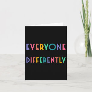 Autism Awareness Support  Card