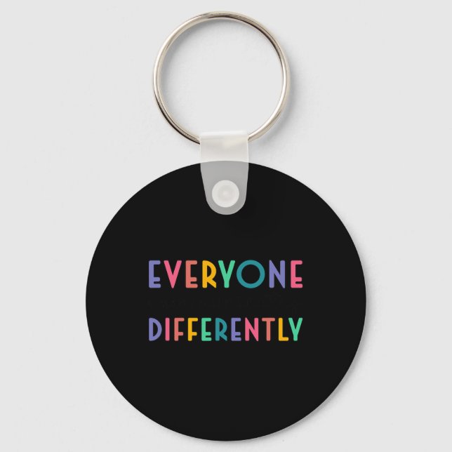Autism Awareness Support  Keychain (Front)