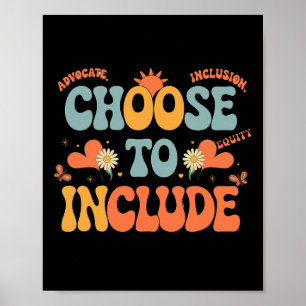 Autism Awareness Teacher - Choose To Include Poster