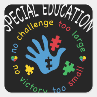 Autism Awareness Teacher Education Square Sticker