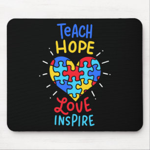 Autism Awareness Teacher Mouse Pad