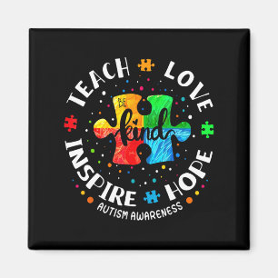 Autism Awareness Teacher Shirt Autism Awareness Me Magnet