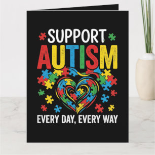 Autism awareness thank you card