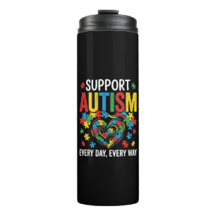 Autism awareness thermal tumbler