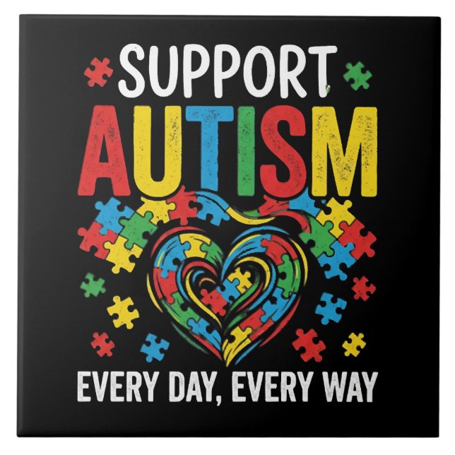Autism awareness tile (Front)