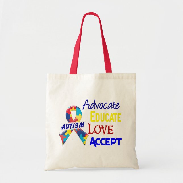 Autism Awareness Tote Bag (Front)