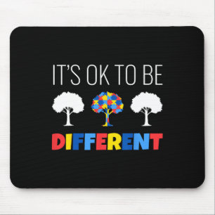 Autism Awareness Tree It’s Ok To Be Different  Mouse Pad
