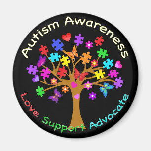 Autism Awareness Tree Magnet
