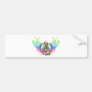 Autism Awareness Tribal Bumper Sticker