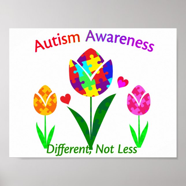Autism Awareness Tulip Poster (Front)