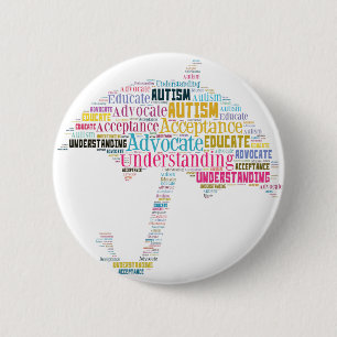 Autism Awareness Umbrella Products 2 Inch Round Button