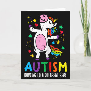 Autism Awareness Uncicorn Dancing Different Beat G Card