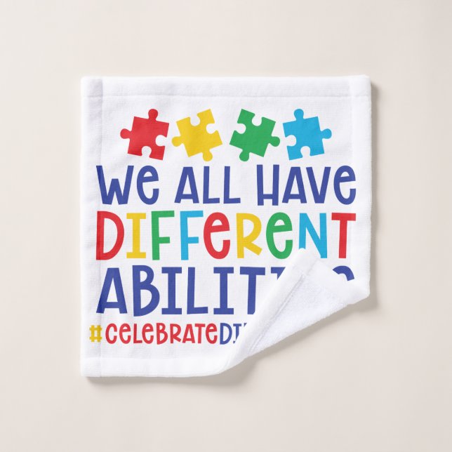 Autism Awareness Wash Cloth (Wash Cloth)