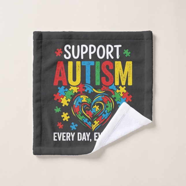 Autism awareness wash cloth (Wash Cloth)