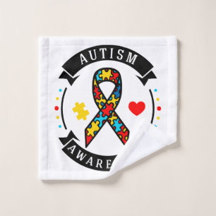 Autism Awareness Wash Cloth