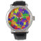 Autism Awareness watch with Rainbow Puzzle Pieces