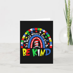 Autism Awareness Why Fit In Doctor Teacher Cat In  Card
