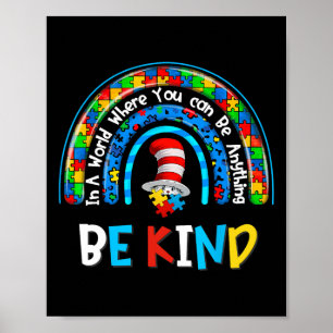 Autism Awareness Why Fit In Doctor Teacher Cat In  Poster