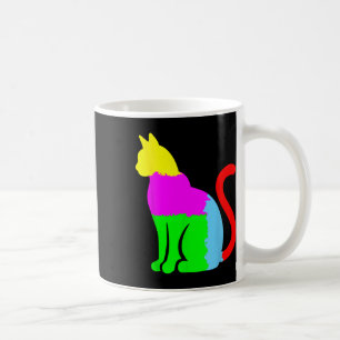 Autism Awareness With Artistic Cat Silhouette Or C Coffee Mug