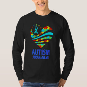 Autism Awareness  Women H Eart Su Pport Autistic M T-Shirt