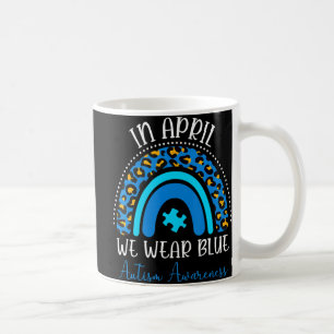 Autism Awareness Women Kids Acceptance In April We Coffee Mug