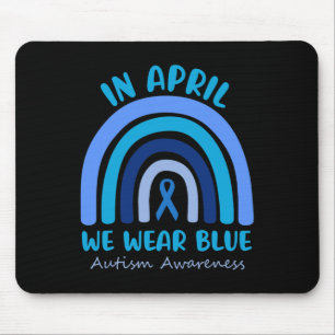 Autism Awareness Women Kids Acceptance In April We Mouse Pad