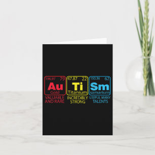 Autism Awareness Women Men Kids Mom Elements Perio Card