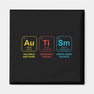 Autism Awareness Women Mom Kids Acceptance Sunflow Magnet