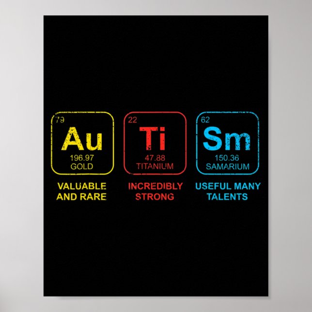 Autism Awareness Women Mom Kids Acceptance Sunflow Poster (Front)