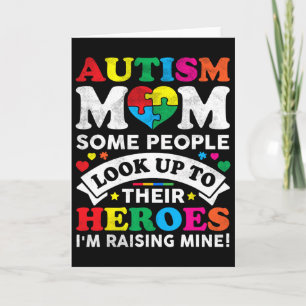 Autism Awareness Women Mom Mother's Day Proud Auti Card