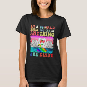 Autism Awareness Women SPED Teacher Boys Be Kind A T-Shirt