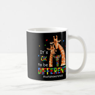 Autism Awareness Women Teacher Its Ok To Be Differ Coffee Mug
