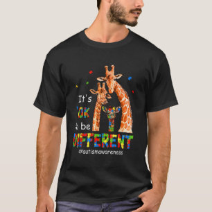 Autism Awareness Women Teacher Its Ok To Be Differ T-Shirt