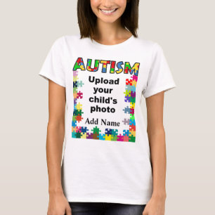 Autism Awareness Womens Puzzle Frame Customize T-Shirt