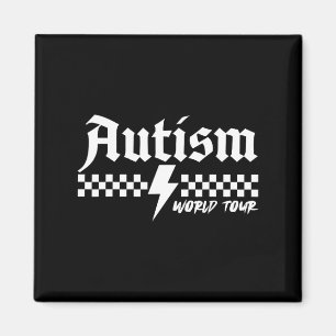 Autism Awareness World Autism Tour Be Kind Puzzle  Magnet
