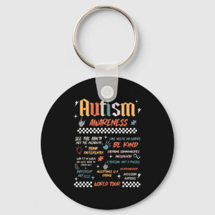 Autism Awareness World Tour Be Kind Acceptance Is Keychain