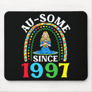 Autism Awesome Ausome Since 1997 Happy 29th Birthd Mouse Pad