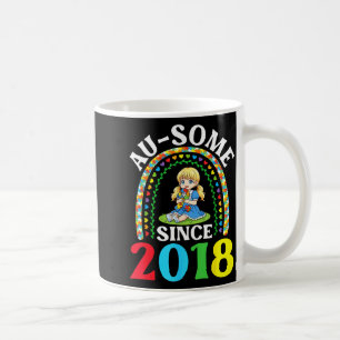Autism Awesome Ausome Since 2018 Awareness 8th Bir Coffee Mug