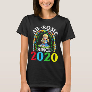 Autism Awesome Ausome Since 2020 Awareness 6th Bir T-Shirt