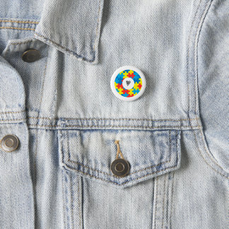 Autism Badge 1 Inch Round Button