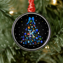 Autism Blue Christmas Tree